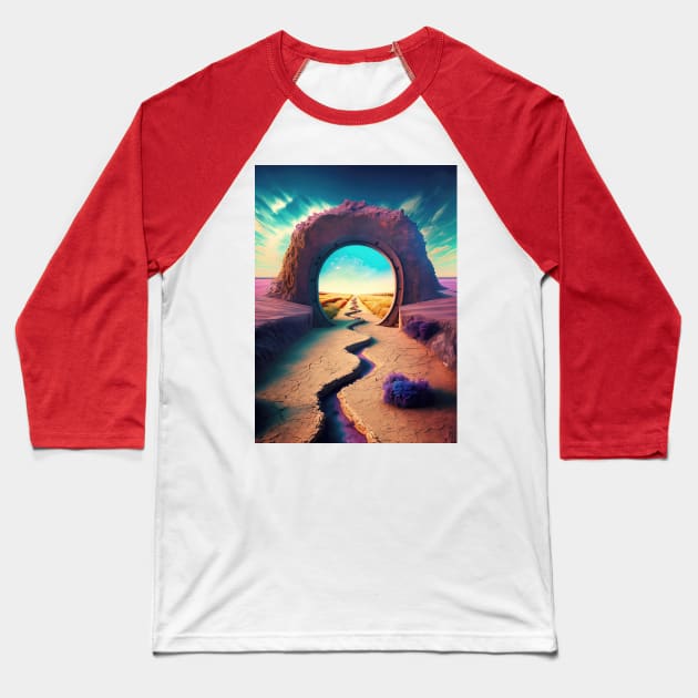 Portal to other world Baseball T-Shirt by psychoshadow